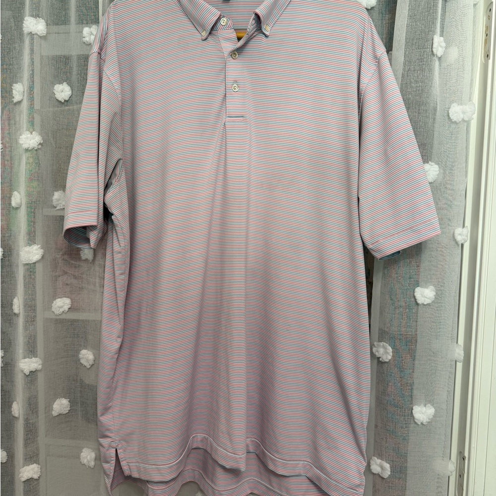 Peter Millar Summer Comfort Striped Golf Polo Shirt